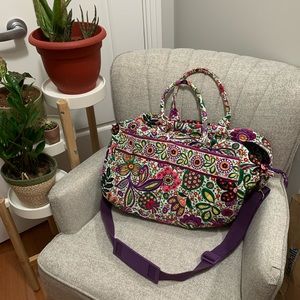 Vera Bradley Weekender Bag in Purple Paisley